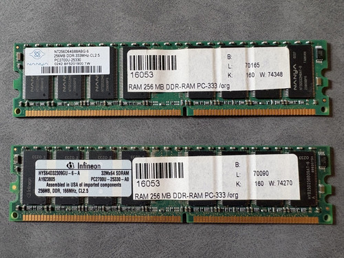 256 ddr ram - 256, 184-pin