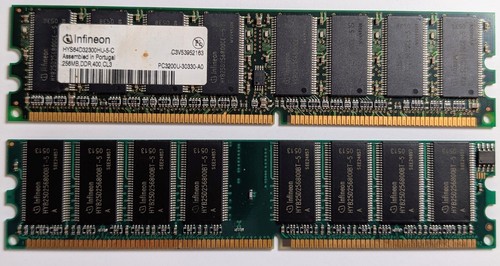 Infineon 512mb 256mb ddr1 - 2x,