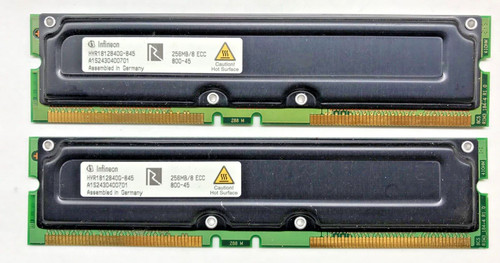 Infineon 512mb rdram - infineon, (2x256mb)