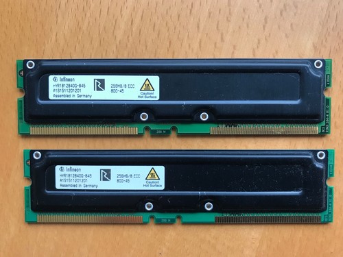 Stück infineon rdram 256mb - 2,