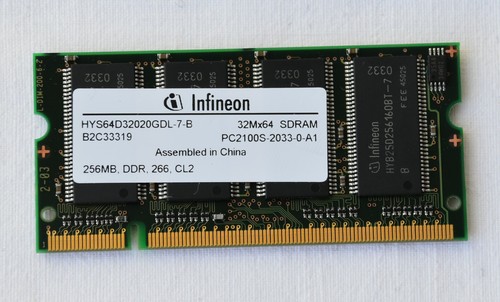 Laptop ram infineon 256mb - laptop,